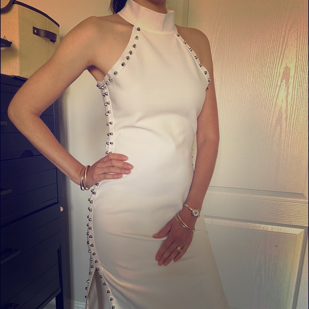 New beautiful knee length turtle neck dress